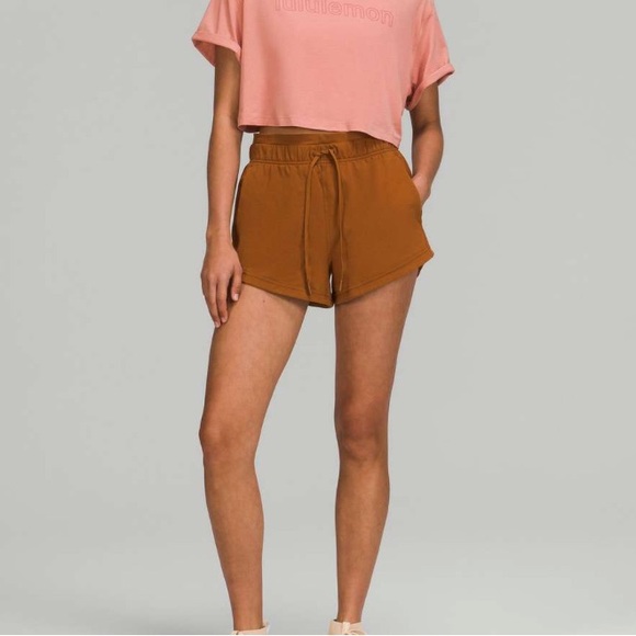 Lululemon Inner Glow High-Rise Short 3" Copper Brown - Picture 1 of 7